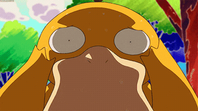 Cartoon Duck Face With Megghana Watermark GIF