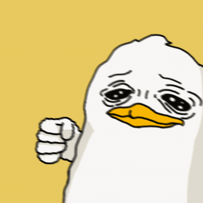 Cartoon Duck Giving Fist Bump GIF