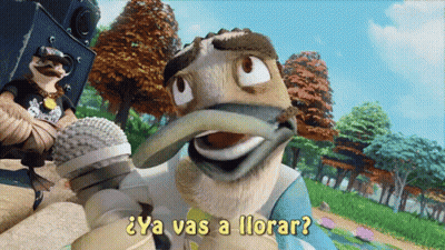 Cartoon Duck Holding Microphone Ya Vas A Llorar GIF