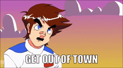 Cartoon Duck Holding Shotgun GIF