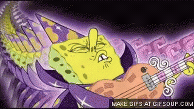 Cartoon Duck In Party Hat Holding Unrivaled Flag GIF