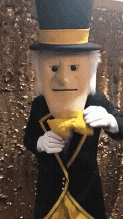 Cartoon Duck In Top Hat Saying Waaaake Waaaake Waaaake GIF