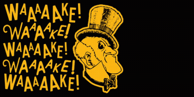 Cartoon Duck In Top Hat Saying Waaaake Waaaake Waaaake Waaaake Waaaake Waaaake GIF