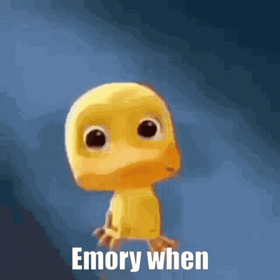Cartoon Duck Saying Emory When GIF