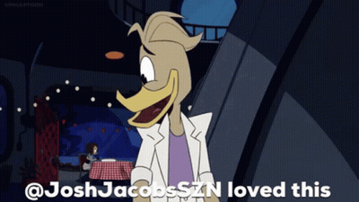 Cartoon Duck Saying Joshjacobszn Loved This GIF