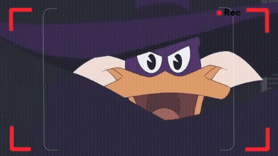 Cartoon Duck Saying Lets Get Dangerous GIF