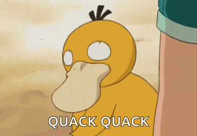 Cartoon Duck Saying Quack Quack GIF