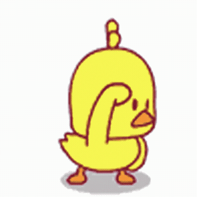 Cartoon Duck Standing And Scratching Head GIF
