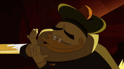 Cartoon Duck Wearing Hat GIF