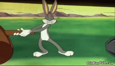 Cartoon Eagle Standing On Cliff Holding Hand GIF