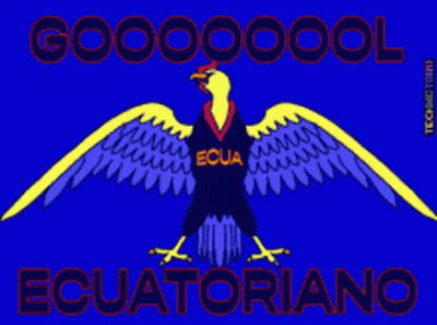 Cartoon Eagle with Ecua on Chest