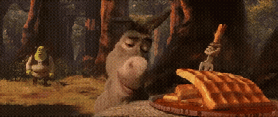 Cartoon Eating French Fries With Fork GIF