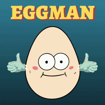 Cartoon Egg Thumbs Up Saying Eggman