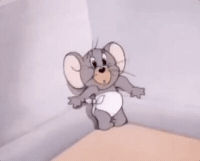 Cartoon Elephant Lying On Table GIF