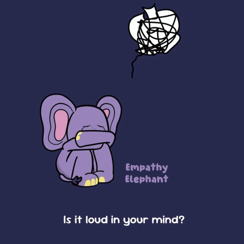 Cartoon Elephant With Empathy Elephant GIF