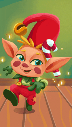 Cartoon Elf Santa GIF