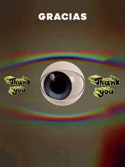 Cartoon Eye Saying Thank You GIF