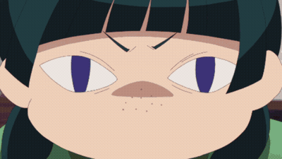 Cartoon Eyes Close-Up Black Background GIF
