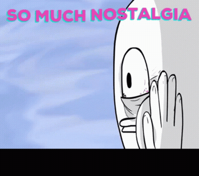 Cartoon Face Saying So Much Nostalgia GIF