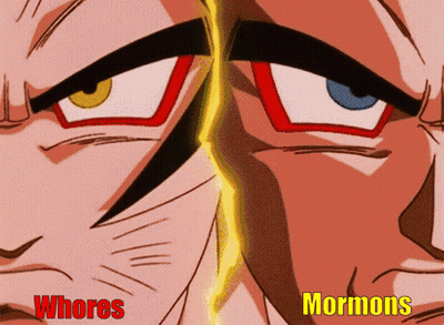 Cartoon Face Saying Whores And Mormons GIF