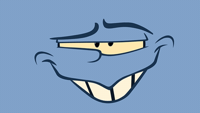 Cartoon Face With Big Smile GIF