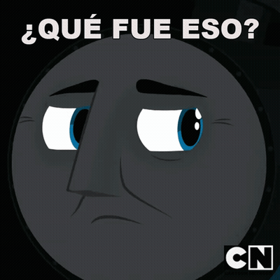Cartoon Face With Blue Eyes Que Fue Eso GIF