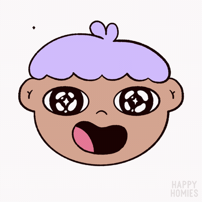 Cartoon Face With Happy Homies GIF