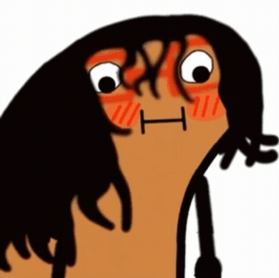 Cartoon Face With Letter H GIF