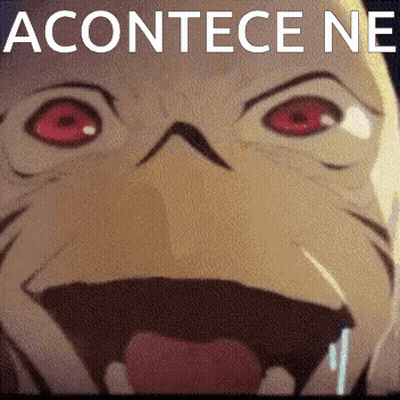 Cartoon Face With Red Eyes Acontece Ne GIF