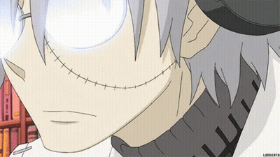 Cartoon Face With Stitches Close Up GIF