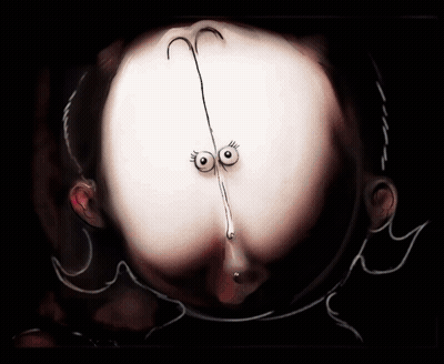 Cartoon Face With Tear GIF