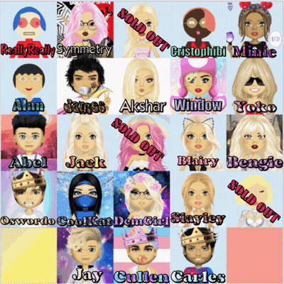 Cartoon Faces Collage Sold Out GIF
