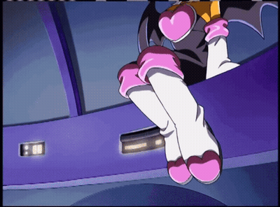Cartoon Feet In Front Of Clock At 10:08 GIF
