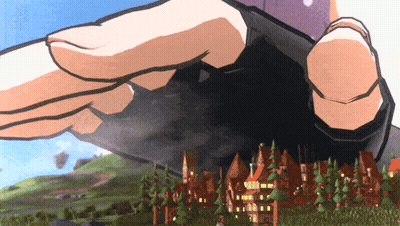 Cartoon Feet Standing On A Hill GIF