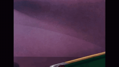 Cartoon Feet Sticking Out Of Pool Table GIF