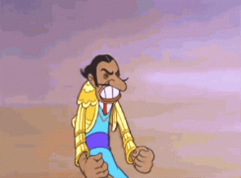 Cartoon Ferdinand Matador Pulling Hair Out GIF