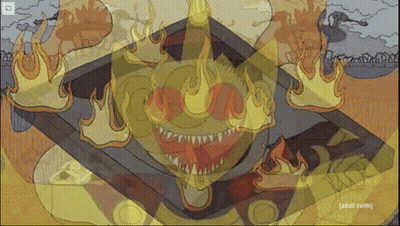 Cartoon Fire Adult Swim GIF