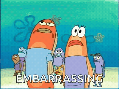 Cartoon Fish Group Embarrassing GIF