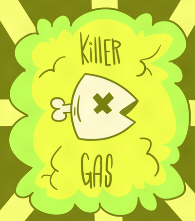 Cartoon Fish Killer Gas GIF