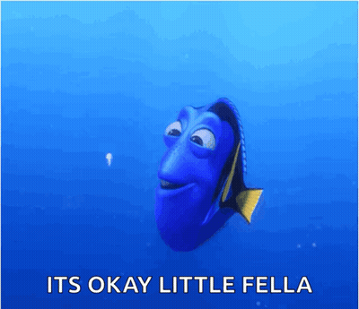 Cartoon Fish Saying Its Okay Little Fella GIF