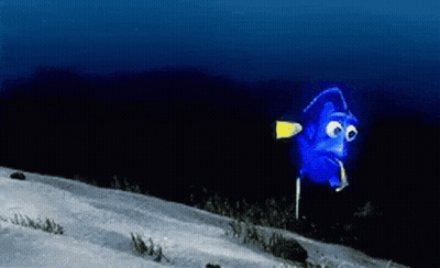 Cartoon Fish Swimming GIF