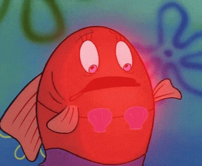 Cartoon Fish With Red Face GIF