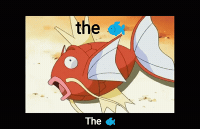Cartoon Fish With Word The GIF