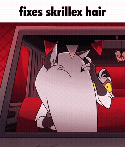 Cartoon Fixes Skrillex Hair GIF