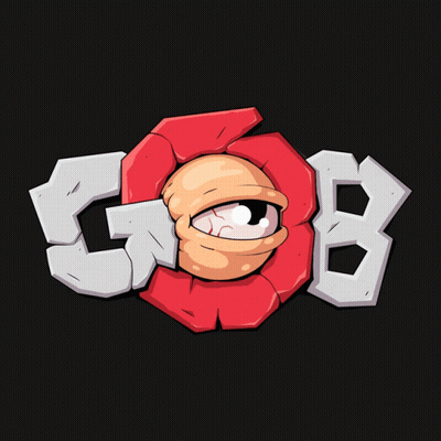 Cartoon Flower With Eye and Letters GB
