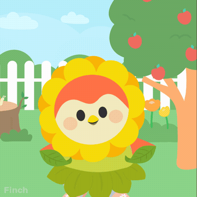 Cartoon Flower With Summertime GIF