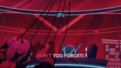Cartoon Flying On Circular Surface GIF