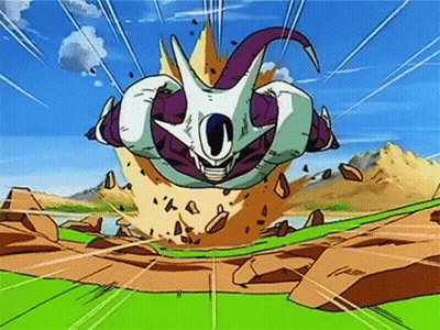 Cartoon Flying Through Mountains GIF