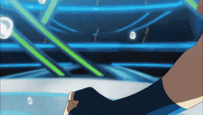 Cartoon Foot On Blue Background GIF