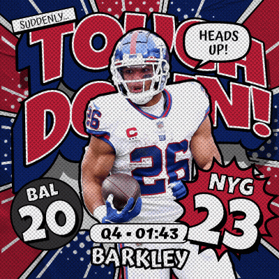 Cartoon Football Player Barkley GIF